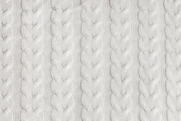 Close-up padrão de fio de malha artesanal. Caseiro quente texturizado fundo — Fotografia de Stock