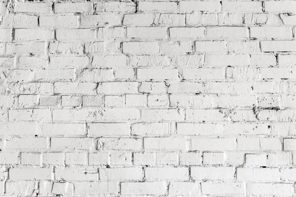 Biały cegła ściana tekstur. Tło w wieku wheathered. Abstrakcja Biały strukturalnym — Zdjęcie stockowe