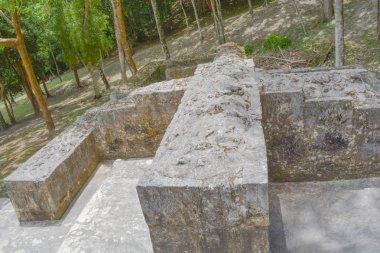 Maya Antik kalıntıların Xunantunich Arkeoloji Parkı Belize
