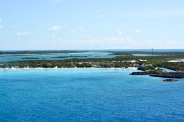Half Moon Cay, Bahamalar bir Cruise Ship den arıyorum.