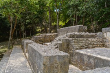 Xunantunich (taş Bayan) San Ignacio, Belize, soyut Antik Maya kalıntıları