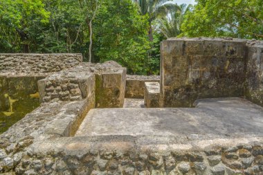 Xunantunich (taş Bayan) San Ignacio, Belize, soyut Antik Maya kalıntıları