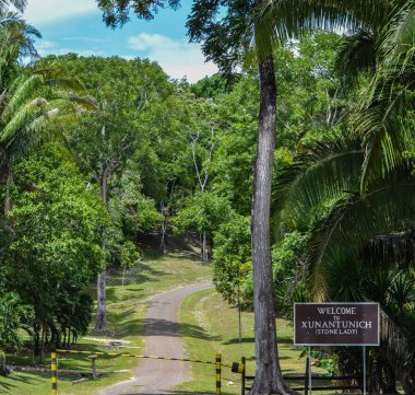 Xunantunich arkeolojik rezerv Belize için giriş 