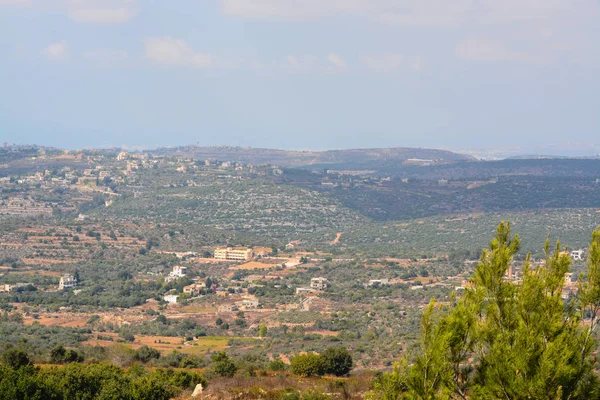 Widok Libanu Granicy Izraela — Zdjęcie stockowe