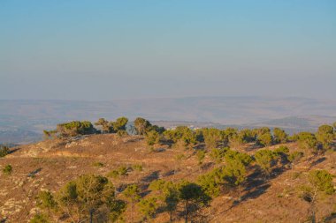 Giv 'at Hamo Doğa Koruma Alanı' ndan görüntü. Afula yakınlarında, İsrail Batı Asya 'da.