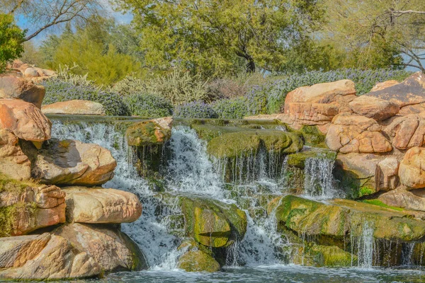 Wasserfall Bei Hymne Der Sonora Wüste Maricopa County Arizona Usa — Stockfoto