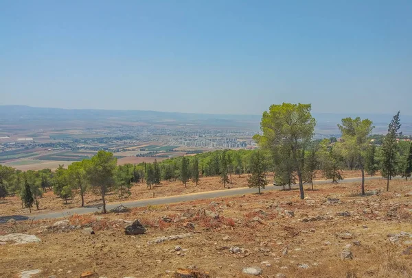 Vista Afula Valle Jezreel Desde Las Montañas Norte Israel — Foto de Stock