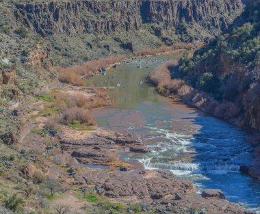 Gila County, Tonto Ulusal Ormanı, Arizona Usa 'daki Salt River Kanyonunun Manzarası