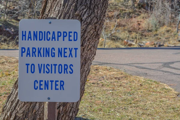 Señal Estacionamiento Para Discapacitados Payson Tonto National Forest Condado Gila — Foto de Stock