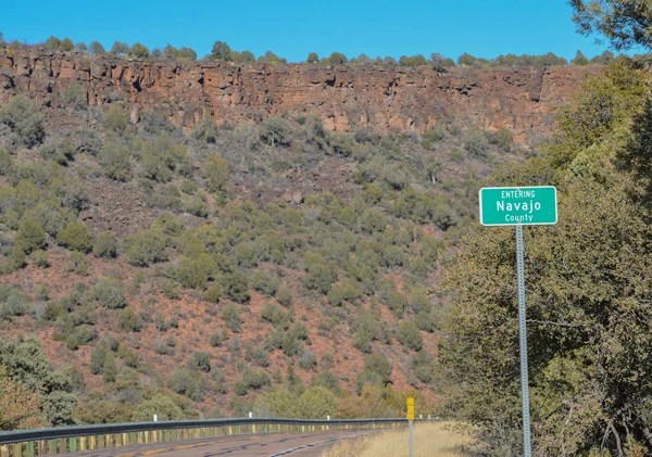 Entrar Navajo County Entre Perto Show Low Arizona Brasil — Fotografia de Stock