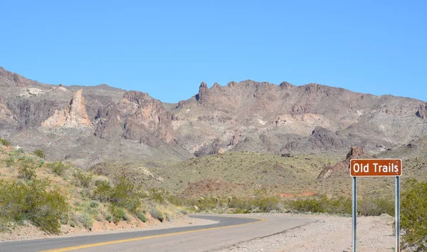 Ghost Town Old Trails Entrar Rota Deserto Sonoran Arizona Eua — Fotografia de Stock