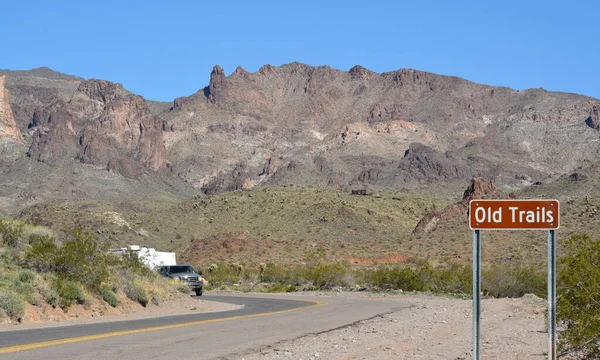 Ghost Town Old Trails Entrar Rota Deserto Sonoran Arizona Eua — Fotografia de Stock