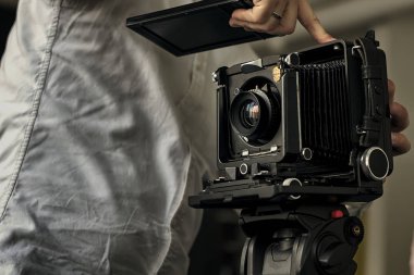 Eski stil fotoğraf kamera madde