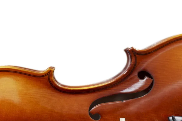 Silhouette of a violin selective focus — Stock Photo, Image