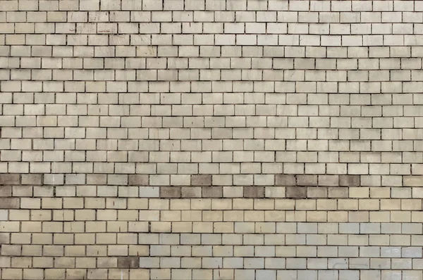 Vieux mur de briques avec texture de fond de peinture blanche gros plan — Photo