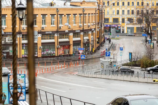 Kyiv Ukrayna Mart 2020 Bessarabian Meydanı Bessarabian Pazarının Inşaatı Şehirde — Stok fotoğraf
