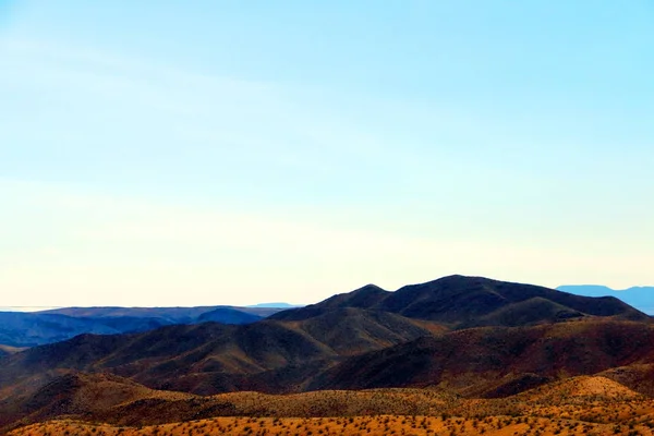 Arizona yazında çöl manzarası