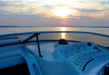 Kuzey Teksas 'ta kumsal manzaralı göl bölgesi