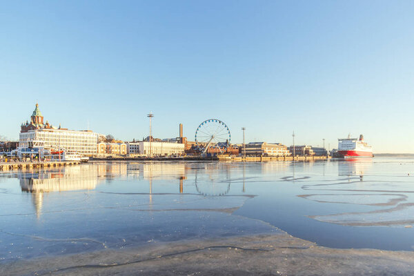 Harbor in Helsinki, Finland