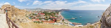 Sudak Ceneviz kale gözlem güverteden görüntüleyin 