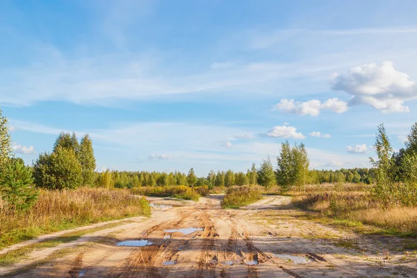 Paisagem com campo — Fotografia de Stock