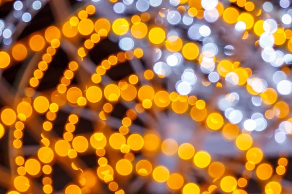 Grânulos de luzes festivas — Fotografia de Stock