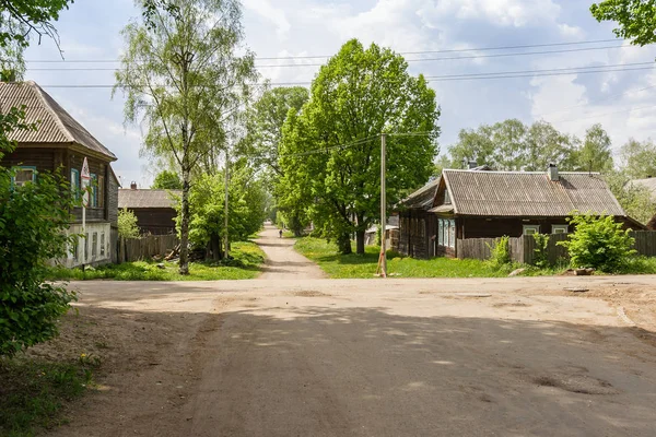 Straat in Ostasjkov stad, Rusland — Stockfoto