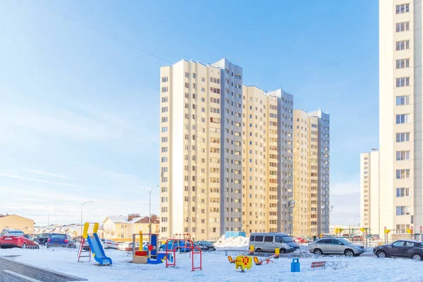 Neuer Bezirk in Nischni Nowgorod — Stockfoto