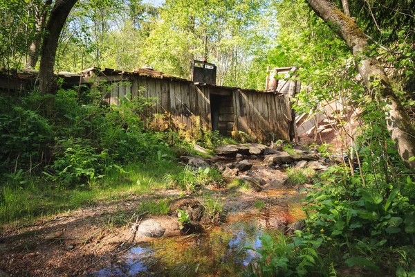 Barragem perto da fonte do Volga, Rússia — Fotografia de Stock