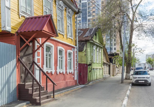 Calle con casas antiguas en Samara — Foto de Stock