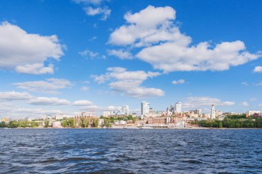 Rusya 'dan panoramik Samara manzarası