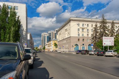 Samara 'da Galaktionovskaya Caddesi, çalışma günü