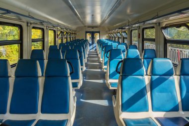 Rusya 'da boş elektrikli tren vagonu