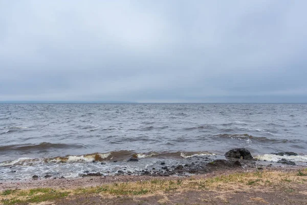 Storm Till Havs Flodreservoar Sommaren — Stockfoto