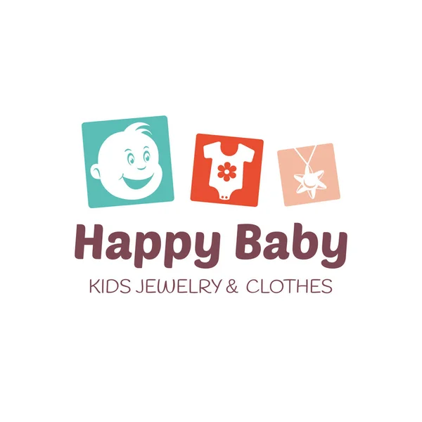 Modello vettoriale logo Baby shop — Vettoriale Stock