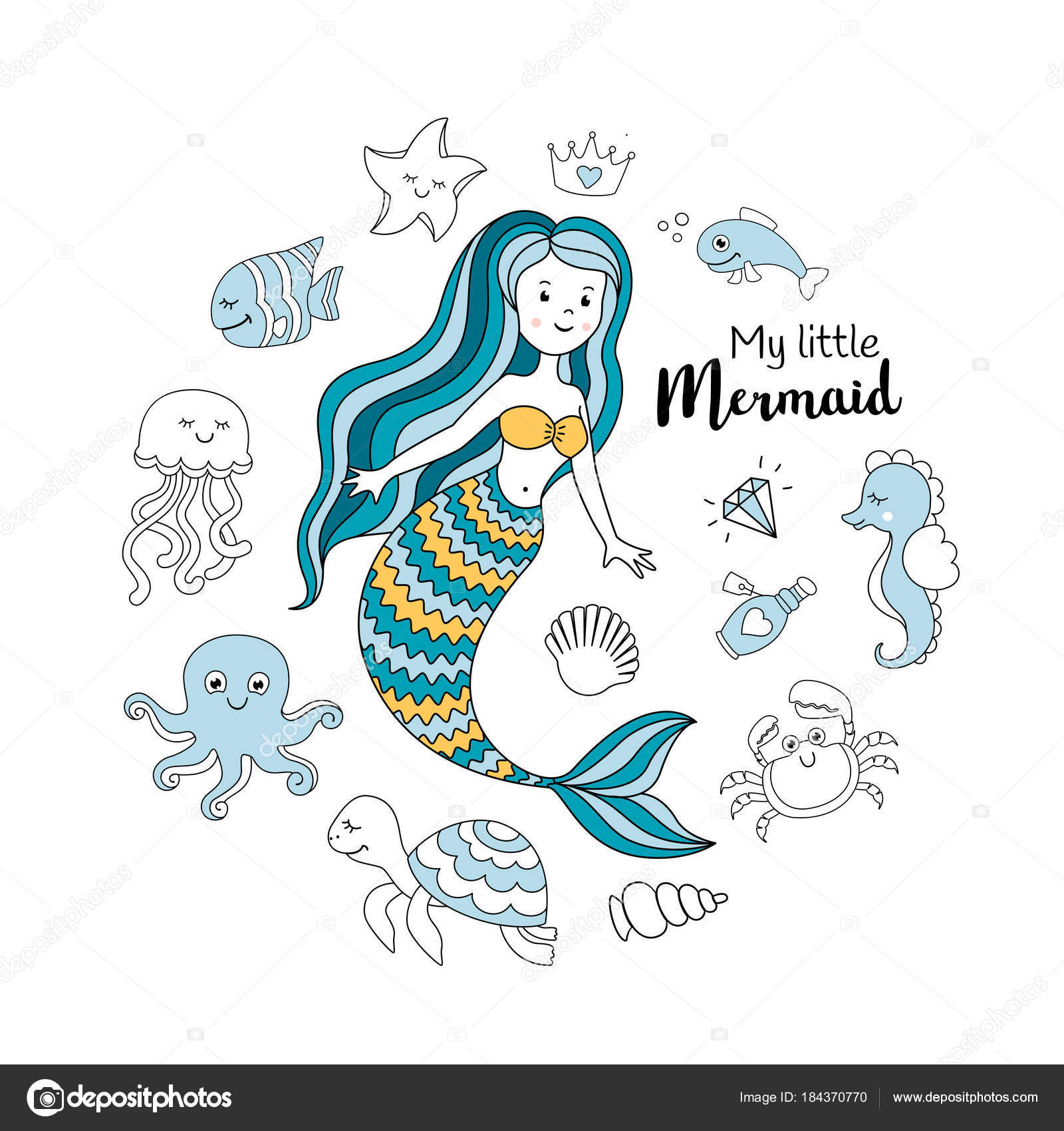 イラスト集 ベスト50 人魚 イラスト 可愛い イラスト集 ベスト50 人魚 イラスト 可愛い