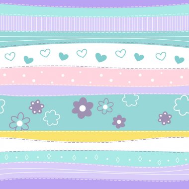 Cute abstract seamless pattern. The pattern can be repeated without any visible seams clipart