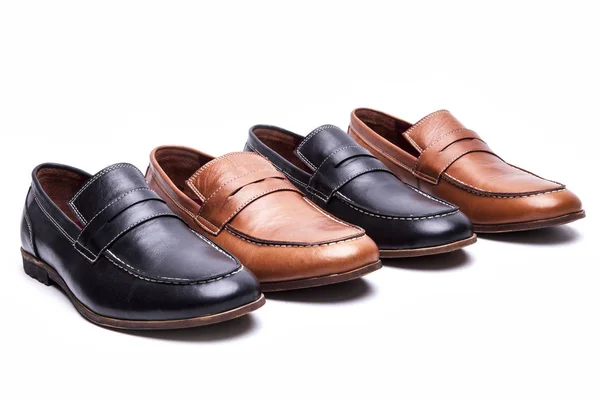 Leather man shoes still life Royalty Free Stock Photos