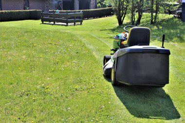 Çim biçme bir görüntü