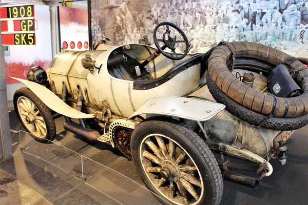 Mercedes Classic carro de 1908, Grand Prix Racingcar - Einbeck / Alemanha - PS Speicher Museum - 2017 Março 26 . — Fotografia de Stock