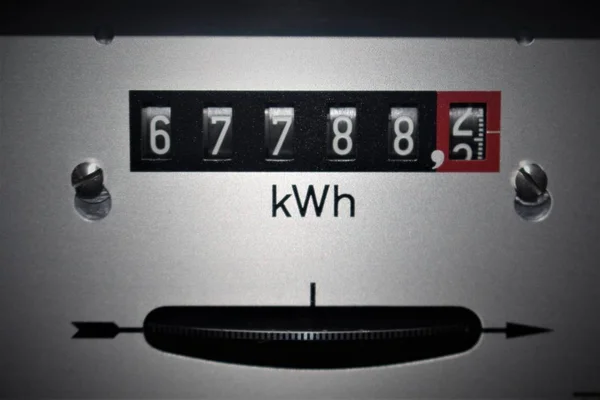 Uma imagem de um contador de eletricidade — Fotografia de Stock