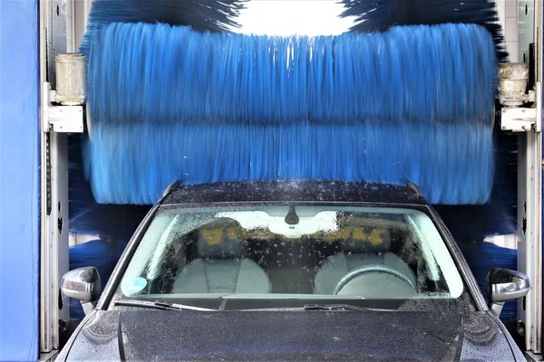 Obraz z myjnią samochodową — Zdjęcie stockowe