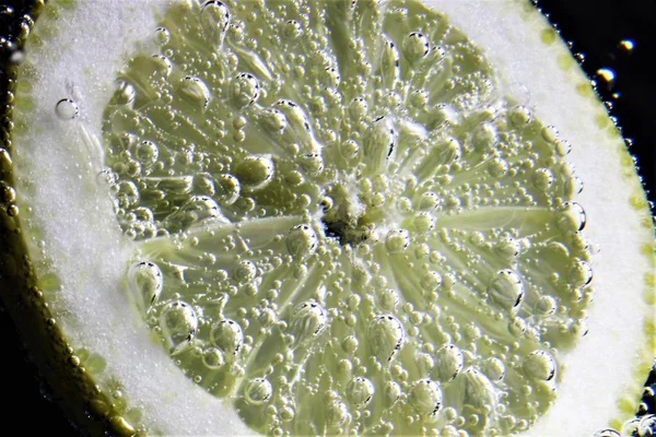 Sebuah gambar percikan air lemon — Stok Foto