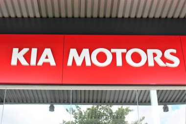 Görüntüyü bir Kia logo Bielefeld/Almanya - 07/23/2017