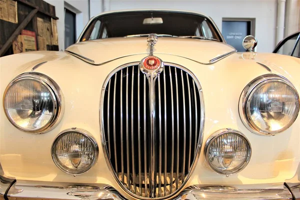 An image of a Jaguar, classic car - Bielefeld/Germany - 07/23/2017 — Stock Photo, Image