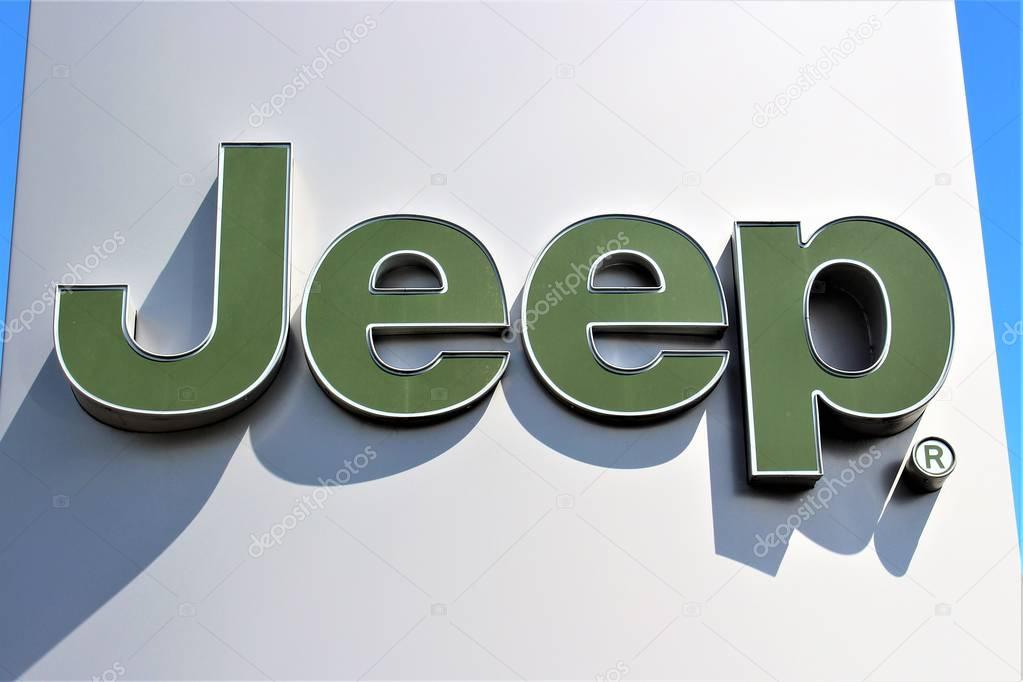 An image of a Jeep Logo - Bielefeld/Germany - 07/23/2017