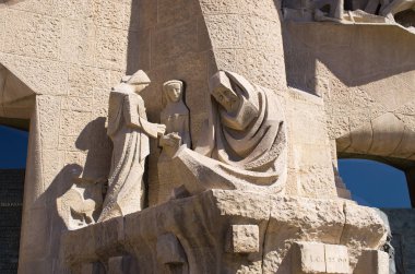 Sagrada Familia Kilisesi - Barselona, İspanya, heykelleri