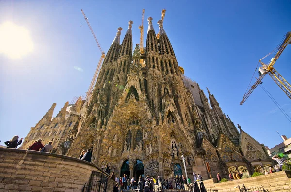 Igreja da Sagrada Família - Barcelona, Espanha — Fotografia de Stock