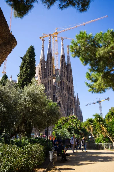 Kirche Sagrada Familia - Barcelona, Spanien — Stockfoto
