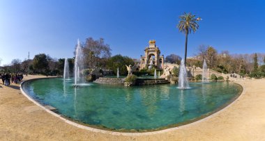 Ünlü çeşme Parc de la Ciutadella Barcelona, İspanya